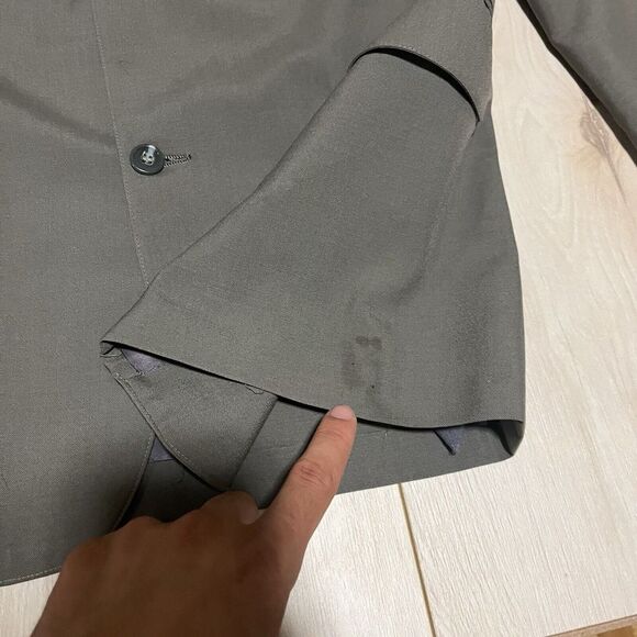 J. Press Wool Sportscoat Blazer 3 Button Green Made In USA Mens Size 40R - Picture 7 of 16